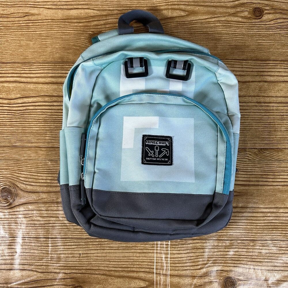 Minecraft Backpack Teal 13" Mini Backpack